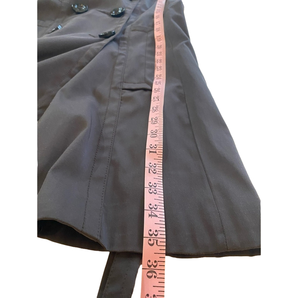 Zara basic dark brown double breasted trench coat- medium- - Picture 10 of 16